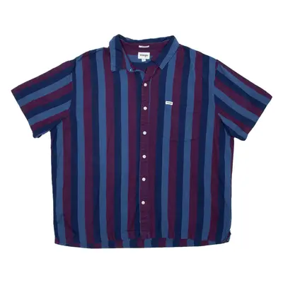 WRANGLER Oversized Mens Shirt Blue Striped 2XL