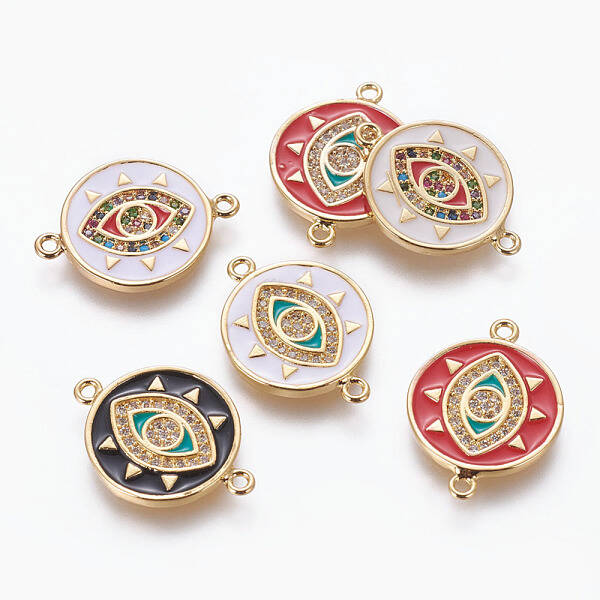 Brass Enamel Links