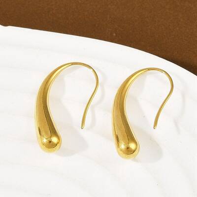 304 Stainless Steel Teardrop Dangle Earrings