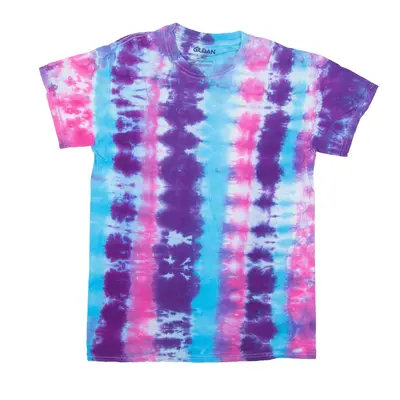 GILDAN Tie Dye T-Shirt Blue Short Sleeve Womens S