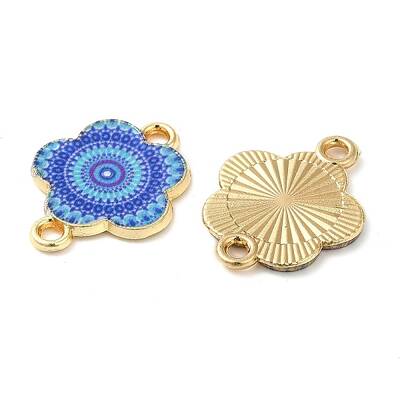 Printed Alloy Enamel Connector Charms