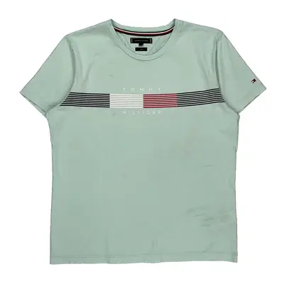 Tommy Hilfiger Slim Fit T-Shirt - XL Blue Cotton