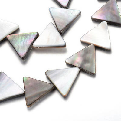 Natural Black Lip Shell Bead Strands