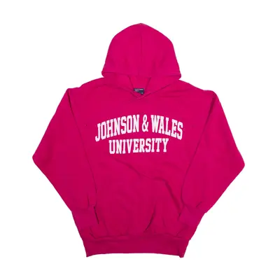 MV SPORT Johnson & Wales University USA Hoodie Pink Pullover Womens M