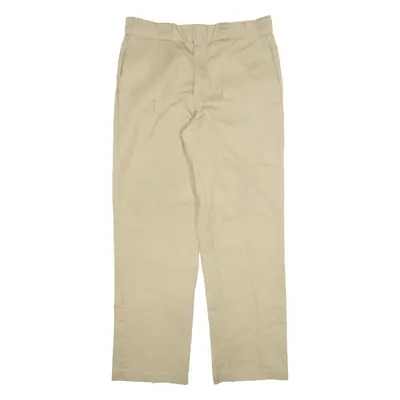 DICKIES 874 Workwear Mens Trousers Beige Regular Straight W34 L32