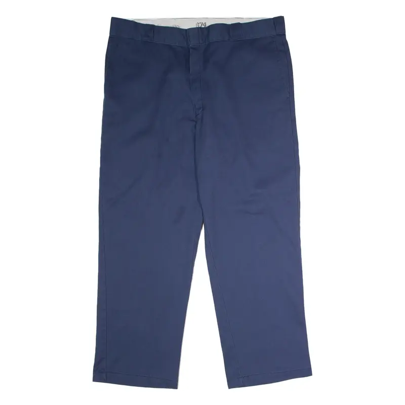 DICKIES 874 Workwear Mens Twill Trousers Blue Classic Straight W40 L29