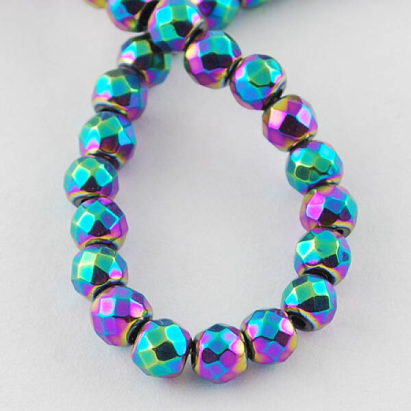 Non-magnetic Synthetic Hematite Beads Strands