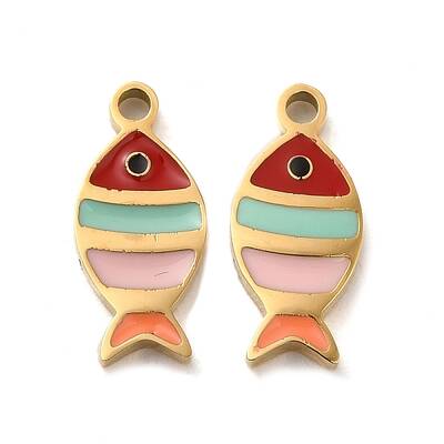 Ion Plating(IP) 304 Stainless Steel Enamel Charms