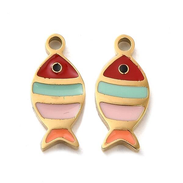 Ion Plating(IP) 304 Stainless Steel Enamel Charms