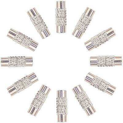 50 Sets Brass Screw Clasps Column Barrel Screw Clasps for Bracelet Necklace Jewelry Making Findings