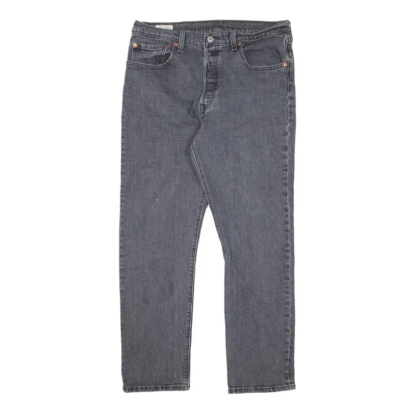 LEVI'S 501 BIG E Jeans Grey Denim Regular Straight Womens W31 L28