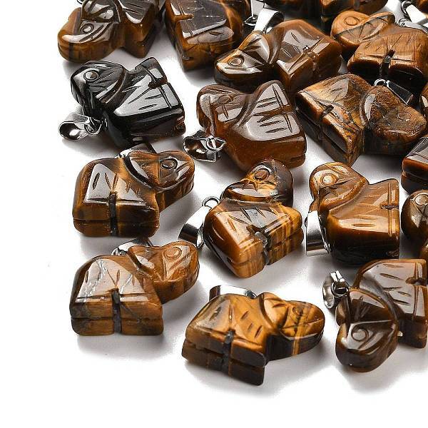 Natural Tiger Eye Pendants
