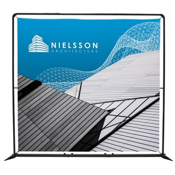 1 Custom 8.5' FrameWorx Banner Display Kit (600 Denier Polyester) ...