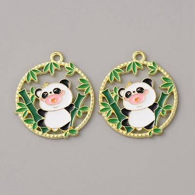 Alloy Enamel Pendants