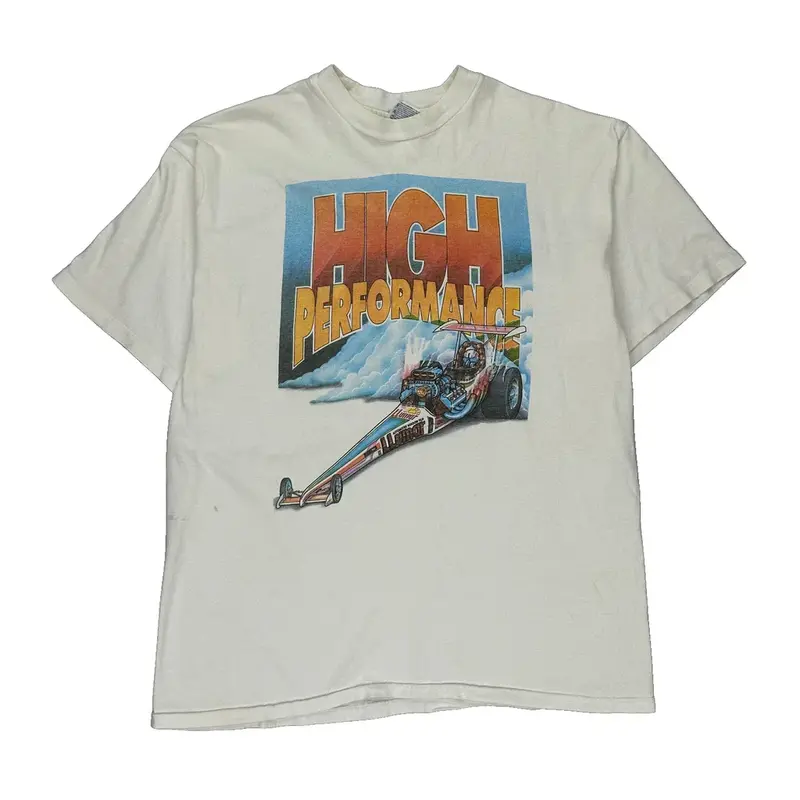 Hanes Graphic T-Shirt - XL White Cotton