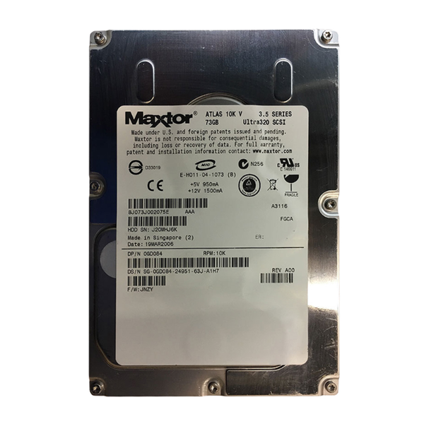 GD084 Dell 73GB Ultra-320 SCSI 10000 3.5-inch 8MB Hard Drive