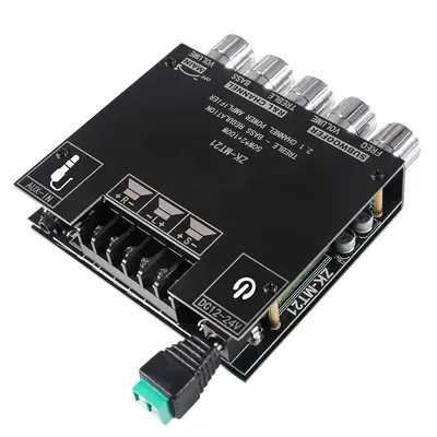 2.1 Channel Audio Receiver Power Amplifier Module, 2.1 Channel Bluetooth-compatible Audio Amplifier Module, 50W x 2 + 100W BT...