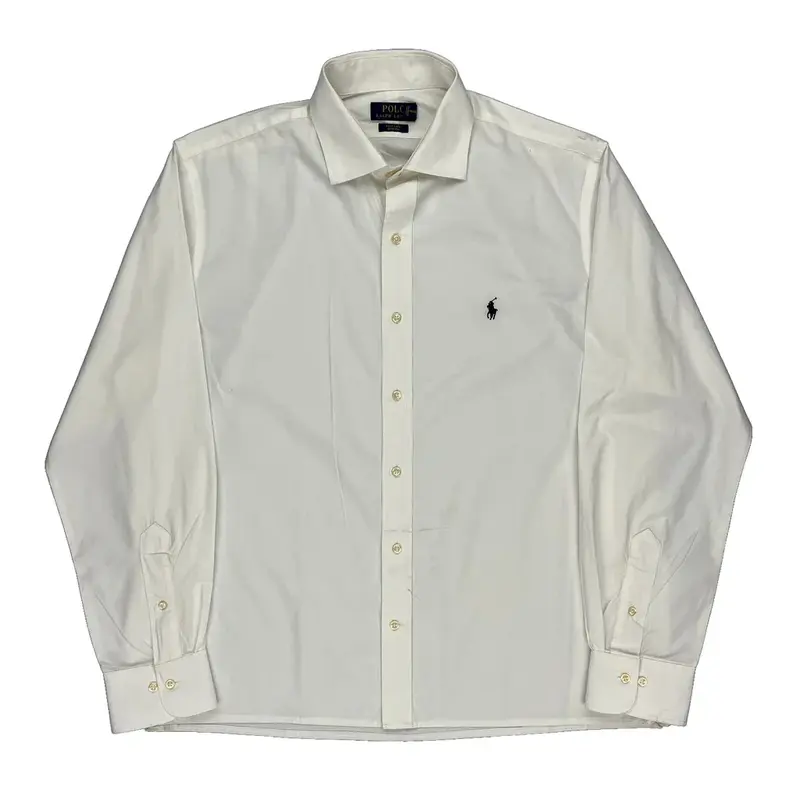 Ralph Lauren Shirt - XL White Cotton Blend