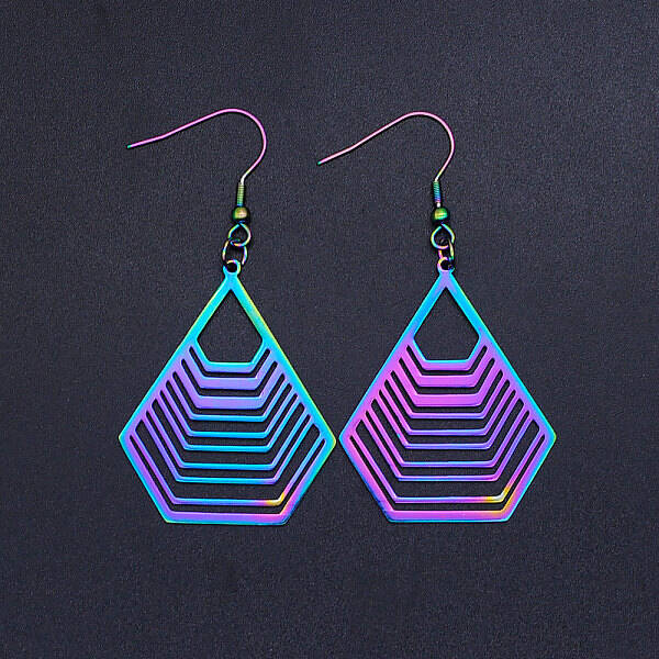 201 Stainless Steel Dangle Earrings
