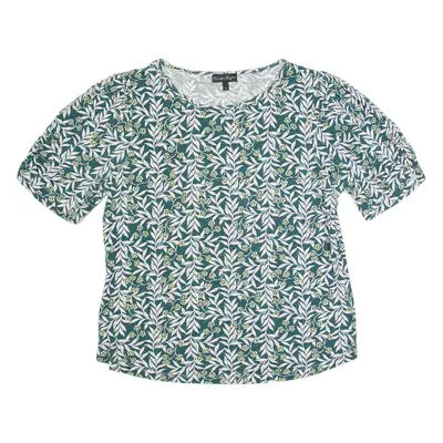PHASE EIGHT Womens Printed Top Green Floral UK 14