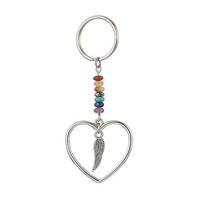 Heart Alloy Pendant Keychain