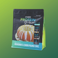 Just Move Protein - Lemon Pound Cake - Vegan (Plant Based) Organic, Dairy Free, Soy Free, Gluten Free, Keto, Peanut Free, 20g...