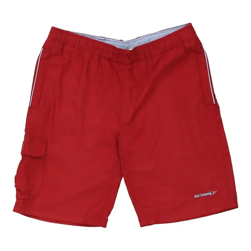Best Company Sport Shorts - Medium Red Polyester