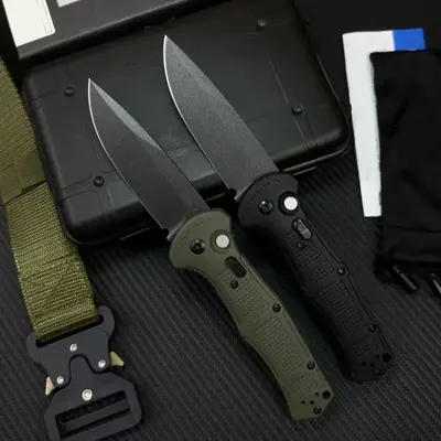 BM9070  D2 steel blade, nylon fiber handle folding knife for men, tactical small knife, portable camping knife, pocket foldin...