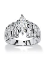 Classic Elegant Rhinestone Decorated Ring, Fashion Jewelry for Party, Daily Clothing Decor, Trendy All-match & Exquisite Jewe...