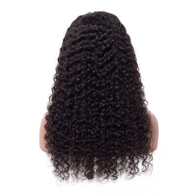 ISEE HAIR Deep Curly Lace Front Wigs Natural Density Natural Human Virgin Hair Wigs