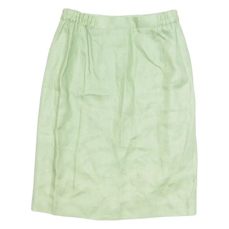 Womens Straight Skirt Green Knee Length UK 10