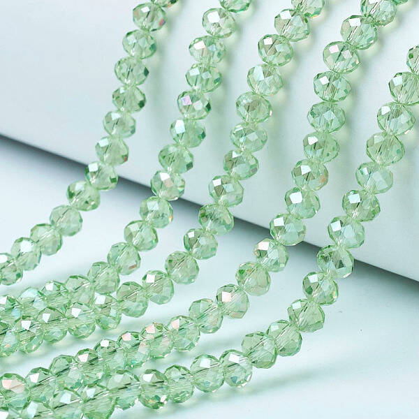 Electroplate Glass Beads Strands