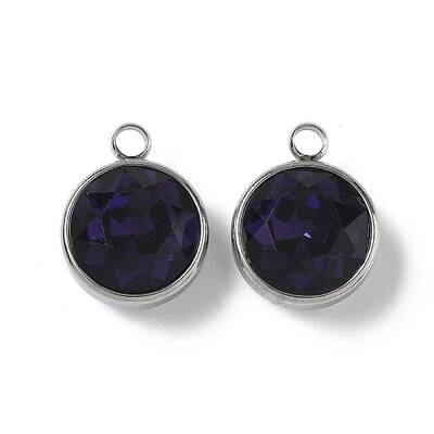 K9 Glass Rhinestone Pendants