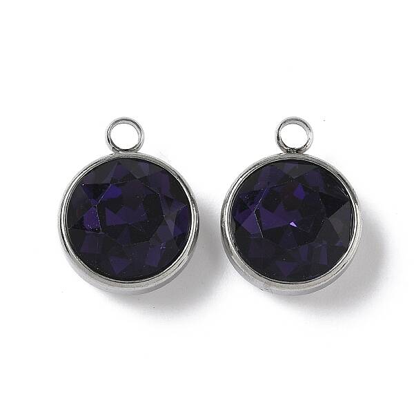 K9 Glass Rhinestone Pendants