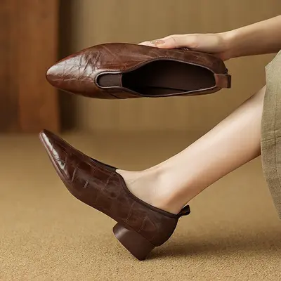 CHIKO Allisyn Pointy Toe Block Heels Pumps Shoes