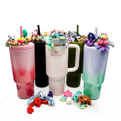 Sip Sidekicks - Articulating 3D Printed Animal Figurines β Pocket-Sized Drinkware Collectibles β Adorable 3D Printed Stra...