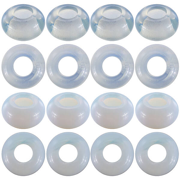 16Pcs Opalite European Beads