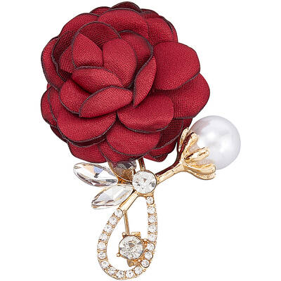 Cloth Flower Brooches
