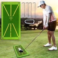 Portable Golf Clubs Training Mat, Durable & Portable Golf Balls Hitting Mat, Golf Swing Training Aid, Golf Training Accessori...