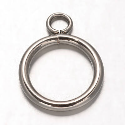 Tarnish Resistant Ring 304 Stainless Steel Pendants