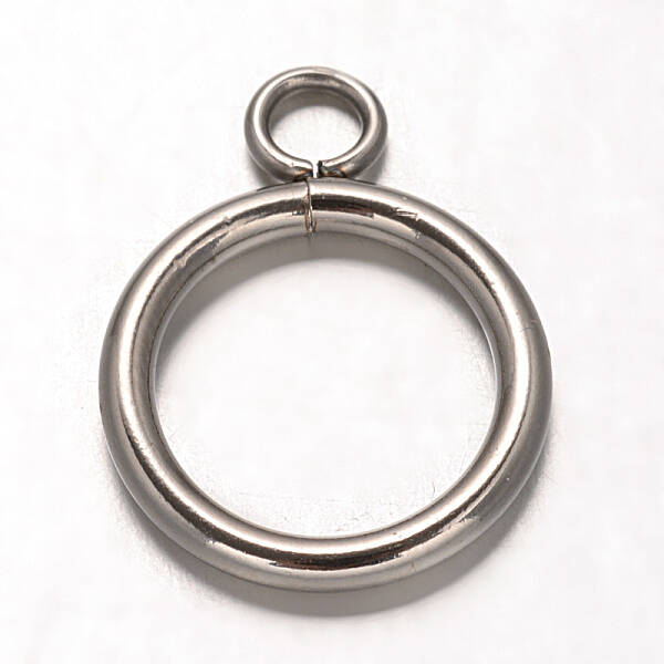 Tarnish Resistant Ring 304 Stainless Steel Pendants