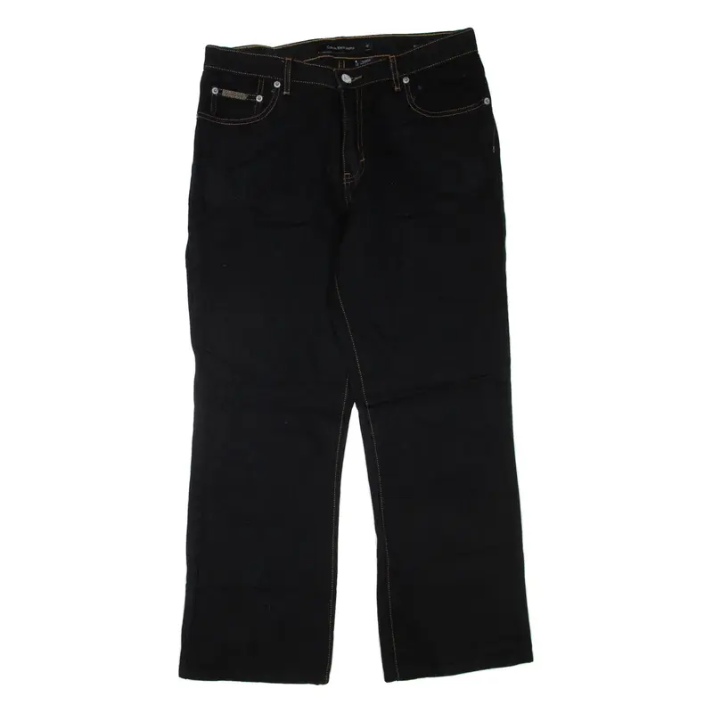 CALVIN KLEIN JEANS Womens Jeans Black Regular Straight W32 L27