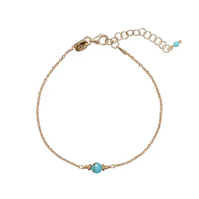Alisia Delicate gold-plated bracelet with turquoise AL3869-Gold-Turquoise