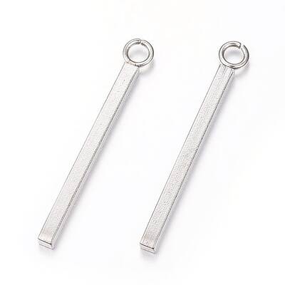 Tarnish Resistant 304 Stainless Steel Bar Pendants