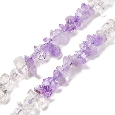Natural Quartz Crystal & Amethyst Beads Strands