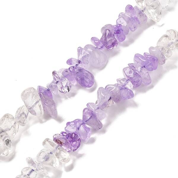 Natural Quartz Crystal & Amethyst Beads Strands