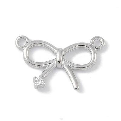 Brass Micro Pave Clear Cubic Zirconia Pendants