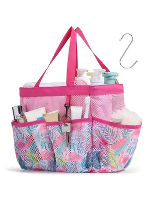 Shower Caddy Portable - Mesh Shower Caddy Bag Basket Tote for College Dorm Room Essentials Bathroom Gym Camp Quick Dry Shower...