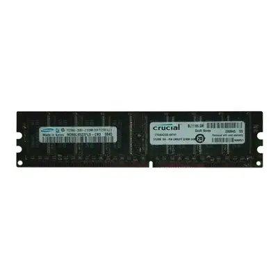 Crucial CT6464Z335.K8TKY | 512MB DDR-333MHz PC2700 Non-ECC Unbuffered UDIMM CL2.5 2Rx8 2.5V 184-Pin Memory Module