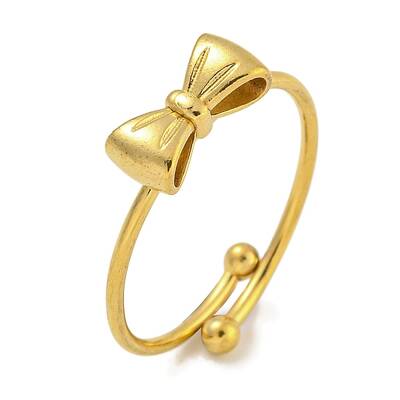 304 Stainless Steel Adjustable Ring for Women
